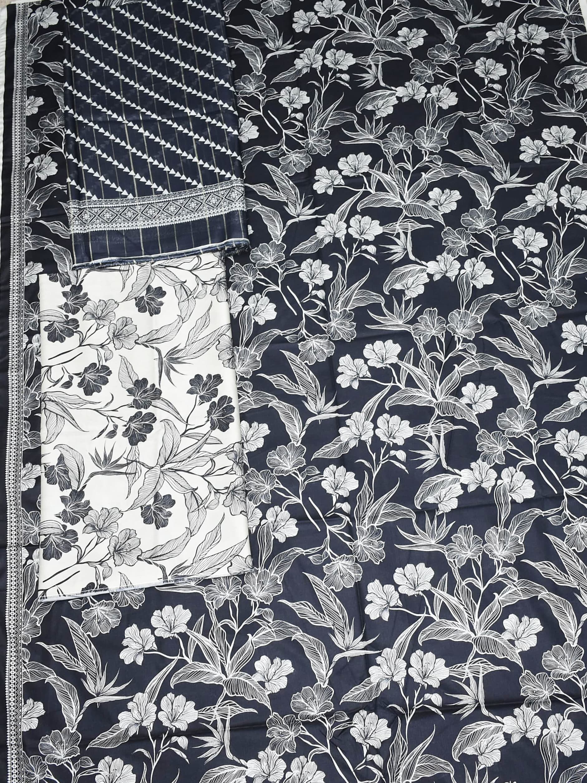 Binsaeed Cambric printed 3pcs