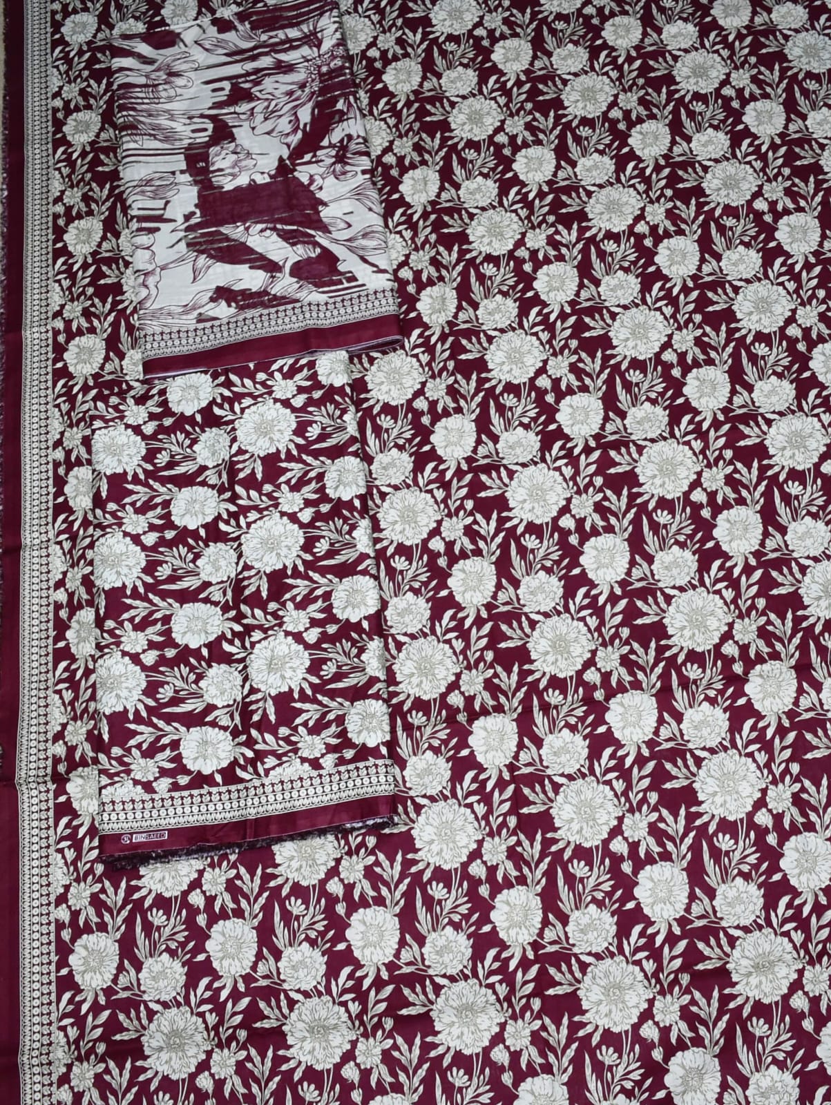 Binsaeed Cambric printed 3pcs