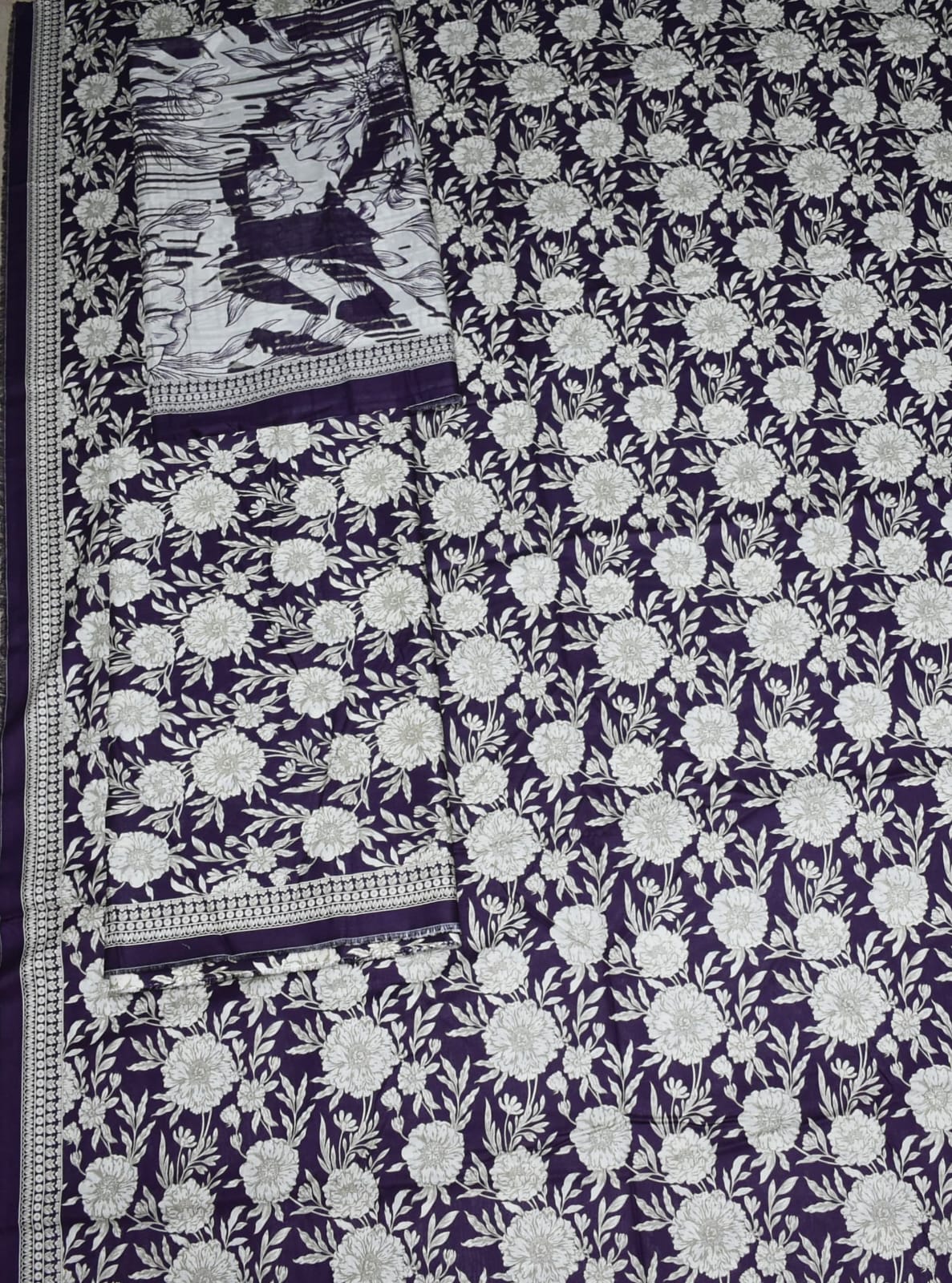 Binsaeed Cambric printed 3pcs