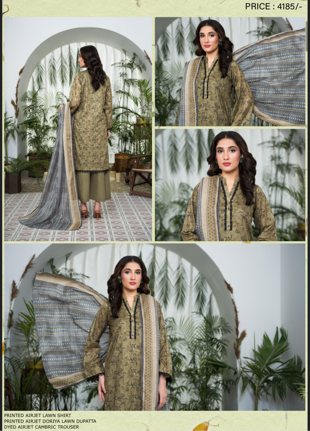 Dabiha Printed Lawn 3pcs