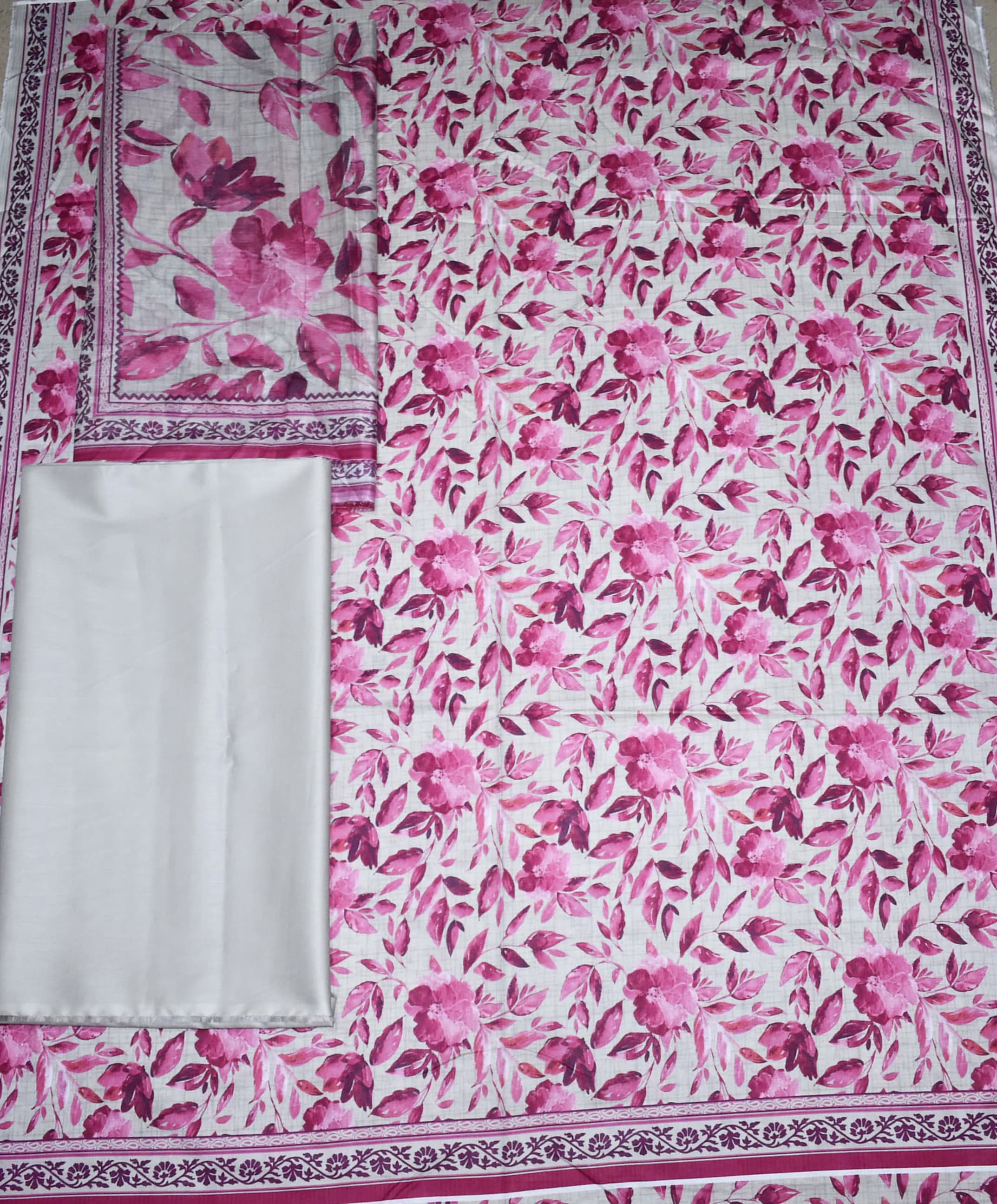 Binsaeed Cambric Printed 3pcs