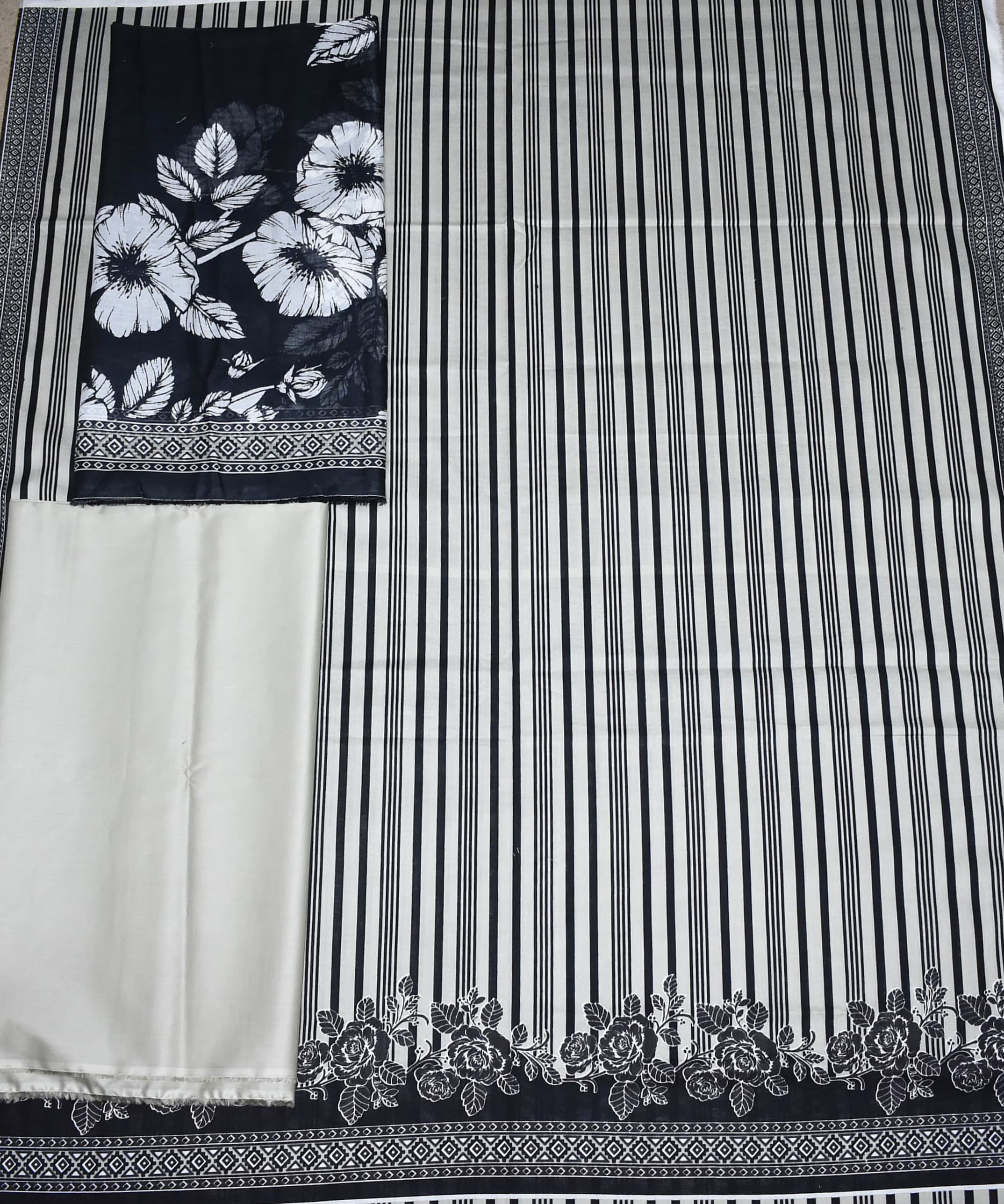 Binsaeed Cambric Printed 3pcs